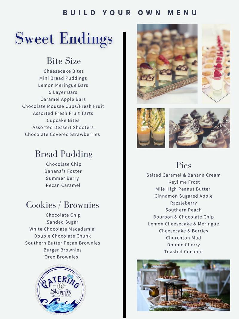Offsite Catering Menu Page