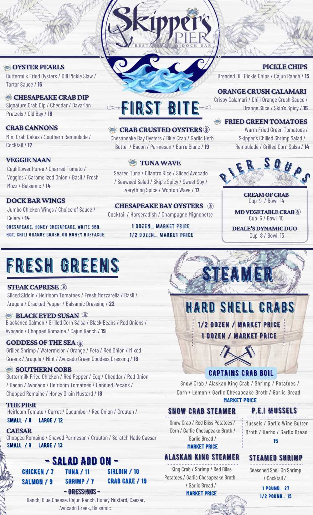 Dinner Menu